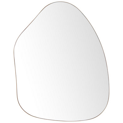 B&Q -  Wall Mirror Puteaux 70 Cm 92 Cm Metal Gold