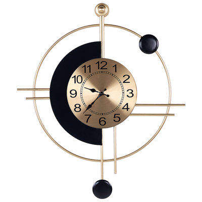 B&Q -  Wall Clock Allogny 59 Cm Metal Gold