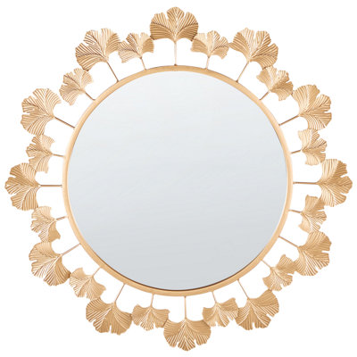 B&Q -  Wall Mirror Codolet 60 Cm 60 Cm Metal Gold