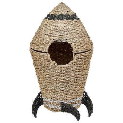 Beliani Kids Basket Rocket Paarl Seagrass Natural from B&Q