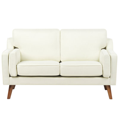 Beliani Sofa 2 Seater Lokka Fabric Off-White from B&Q