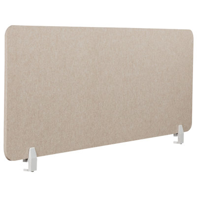 B&Q -  Desk Screen Split Beige