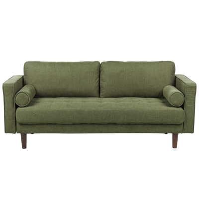 Beliani Sofa 3 Seater Nurmo Fabric Dark Green from B&Q