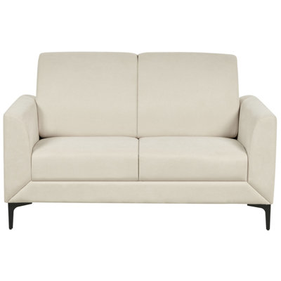 Beliani Sofa 2 Seater Fenes Fabric Beige from B&Q