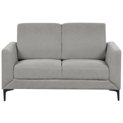 Beliani Sofa 2 Seater Fenes Fabric Grey from B&Q
