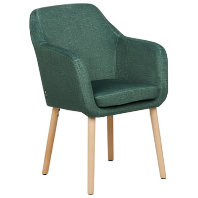 Beliani Green Dining Chair Yorkville Ii Velvet
