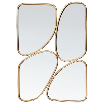 B&Q -  Wall Mirror Diancey 70 Cm 100 Cm Metal Gold