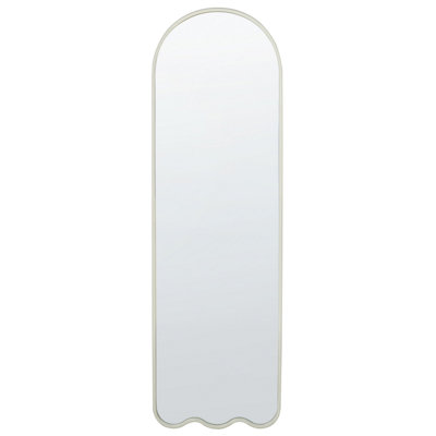 B&Q -  Wall Mirror Bussy 45 Cm 145 Cm Metal Off-White