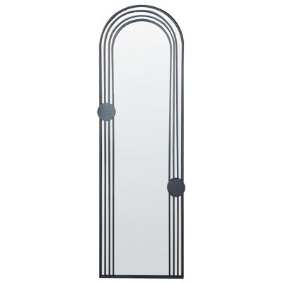 B&Q -  Wall Mirror Ajain 45 Cm 146 Cm Metal Black