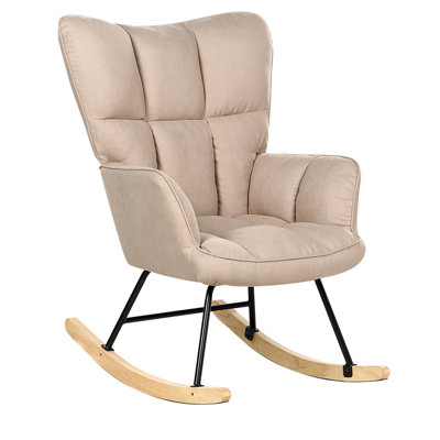 B&Q -  Rocking Chair Oulu Fabric Beige
