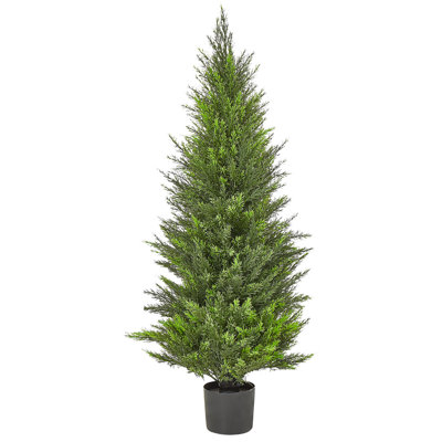 Beliani Artificial Plant Cedar Tree 120 Cm Green from B&Q