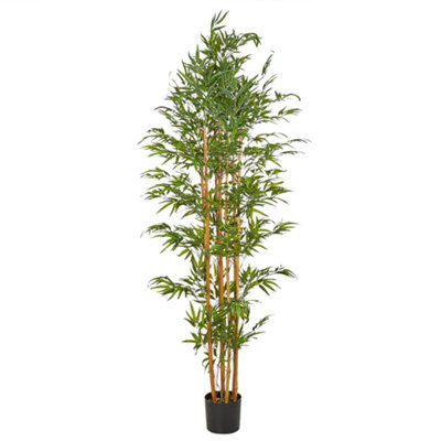 Beliani Artificial Plant Bamboo 220 Cm Green from B&Q