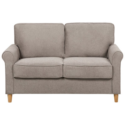 Beliani Sofa 2 Seater Ronneby Fabric Light Brown from B&Q