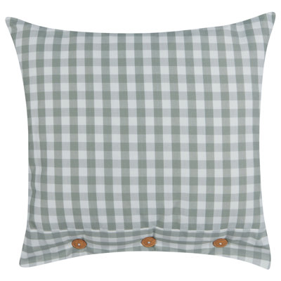 Beliani Throw Cushion Talya 45 X 45 Cm Mint Green Checked from B&Q