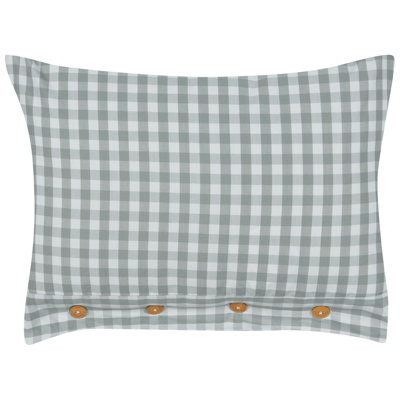 Beliani Throw Cushion Talya 40 X 60 Cm Mint Green Checked from B&Q