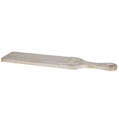 Beliani Serving Tray Edfu Mango Wood Light Brown from B&Q