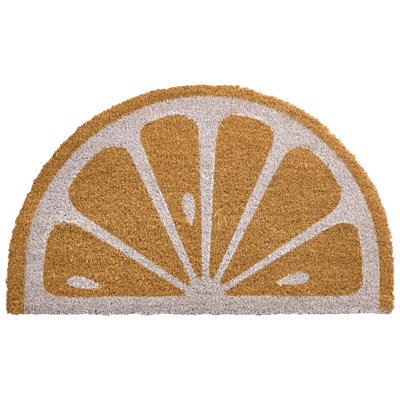 B&Q -  Doormat Ijen Orange 45 X 75 Cm Coir