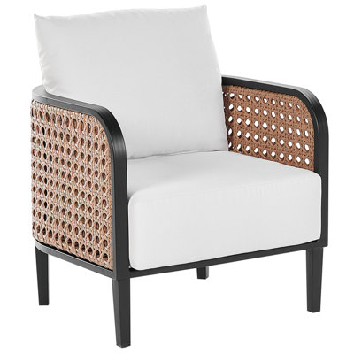 Beliani Garden Armchair Montefalco Metal White from B&Q