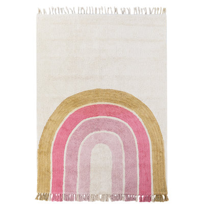 B&Q -  Kids Rug Tatarli Pink 140 X 200 Cm Cotton