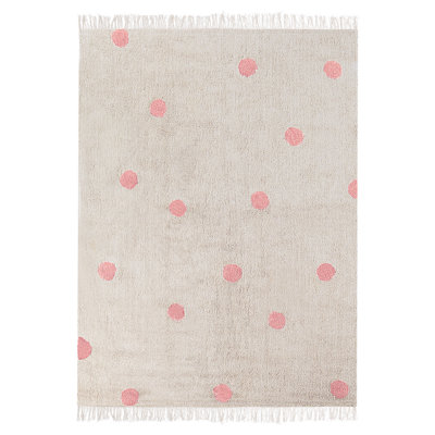 B&Q -  Kids Rug Dardere Pink 140 X 200 Cm Cotton