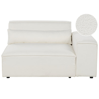 Beliani Corner Seat Hellnar Left Hand Off-White Boucle from B&Q