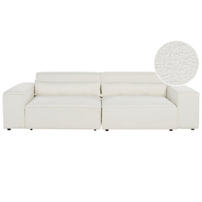 Beliani Modular Sofa 2 Seater Hellnar Off-White Boucle from B&Q