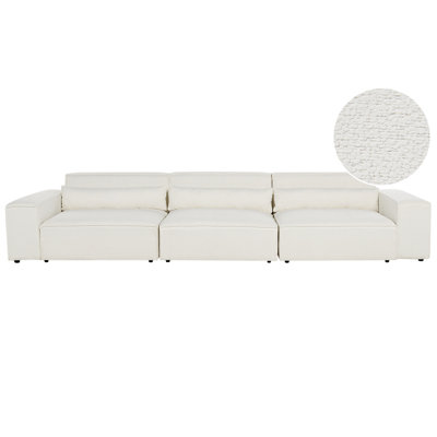Beliani Modular Sofa 3 Seater Hellnar Off-White Boucle from B&Q