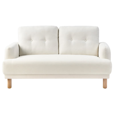 Beliani Sofa 2 Seater Tuve Fabric Off-White from B&Q