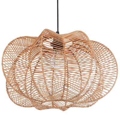 Beliani Pendant Lamp Kibi Rattan Natural from B&Q