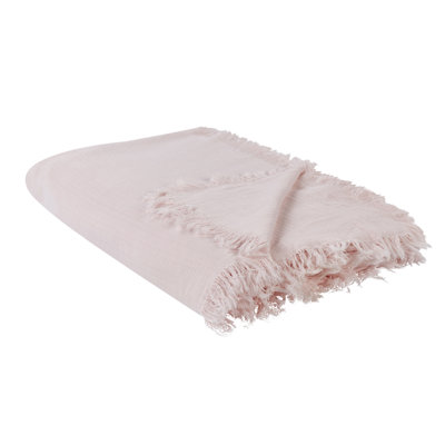 B&Q -  Bedspread Halpola Cotton 200 X 220 Cm Pink