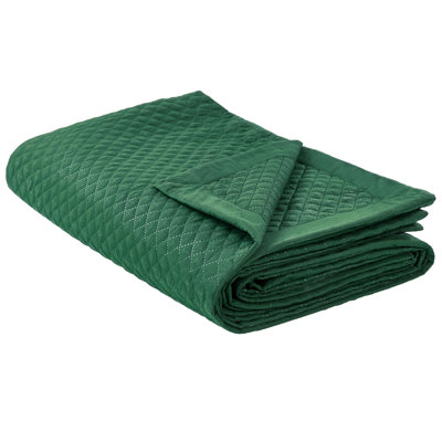 B&Q -  Bedspread Nape 200 X 220 Cm Dark Green