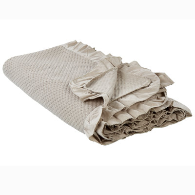 B&Q -  Bedspread Hatton Cotton 220 X 240 Cm Taupe