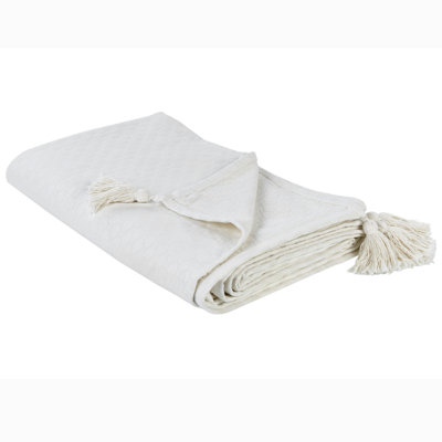 B&Q -  Bedspread Lindula Cotton 200 X 220 Cm Off-White