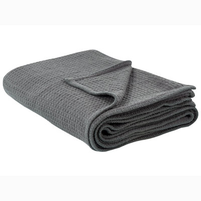 B&Q -  Bedspread Ragala Cotton 200 X 220 Cm Dark Grey