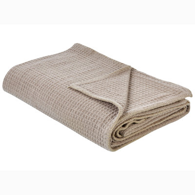 B&Q -  Bedspread Ragala Cotton 200 X 220 Cm Taupe