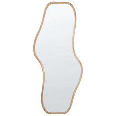 B&Q -  Wall Mirror Biollet 80 Cm 180 Cm Paulownia Wood Natural