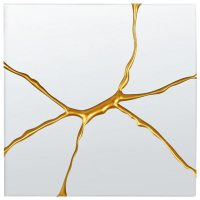 B&Q -  Wall Mirror Coole 80 Cm 80 Cm Gold
