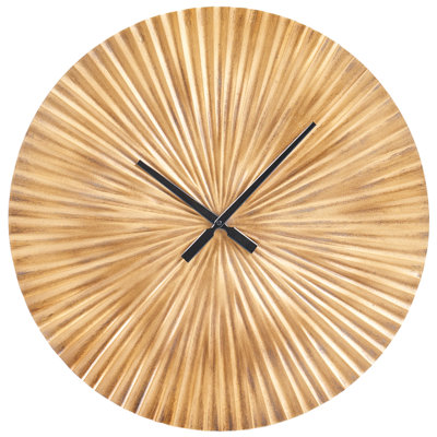B&Q -  Wall Clock Vaigai 59 Cm Metal Gold