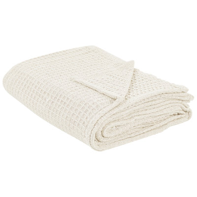 B&Q -  Bedspread Chagyl Cotton 220 X 240 Cm Light Beige