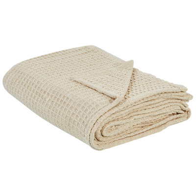 B&Q -  Bedspread Chagyl Cotton 220 X 240 Cm Beige