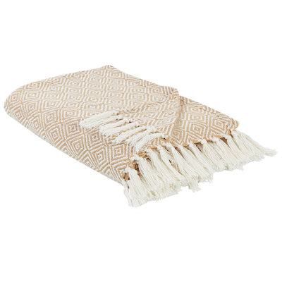 B&Q -  Bedspread Toutli Cotton 220 X 240 Cm Beige