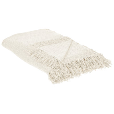 B&Q -  Bedspread Yerbent Cotton 200 X 220 Cm Off-White