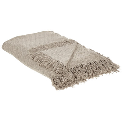 B&Q -  Bedspread Yerbent Cotton 220 X 240 Cm Taupe