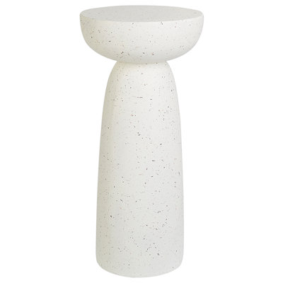 Beliani Side Table Cadini 33 Cm 33 Cm Terrazzo Effect White Terrazzo from B&Q
