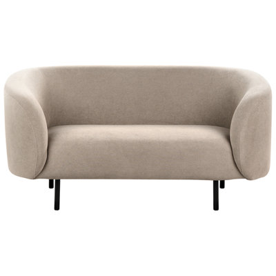 Beliani Sofa 2 Seater Loen Fabric Taupe from B&Q