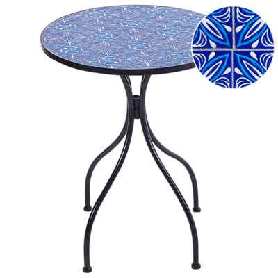 Beliani Bistro Table Cigliano 60 Cm 60 Cm Metal Black from B&Q