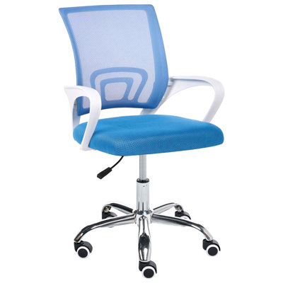Beliani Office Chair Solid Blue