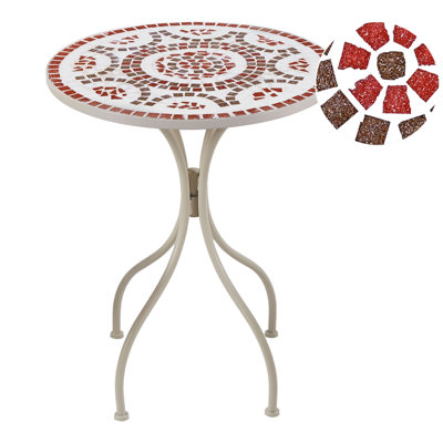 Beliani Bistro Table Spello 60 Cm 60 Cm White from B&Q