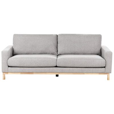Beliani Sofa 3 Seater Siggard Fabric Grey from B&Q