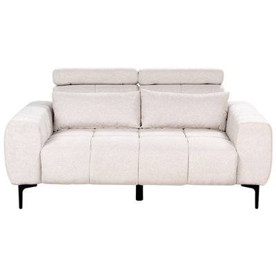 Beliani Sofa 2 Seater Vegamo Fabric Beige from B&Q